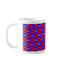 Twee letters: Red Blue US Amerikaans Engels