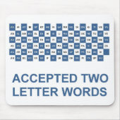 Twee letters: US versie Muismat (Voorkant)