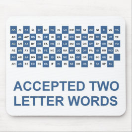 Twee letters: US versie Muismat