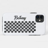 twee letters zwart-wit IntlF Case-Mate iPhone Case (Achterkant (horizontaal))