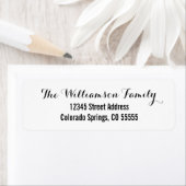 Twee lettertypen - adreslabel retourneren etiket (Insitu)