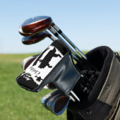 Twee leuke dansende zwarte Beren uil in de boom Golfheadcover (Insitu)