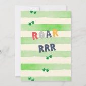 Twee Leuke, Dinosar 2e verjaardag uitnodiging (Achterkant)