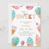 Twee leuke ijsjes voor de eerste verjaardag van he kaart (Voorkant)