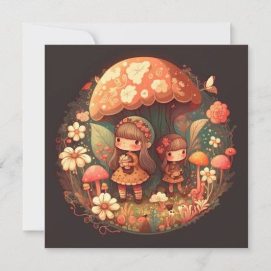 Twee leuke kleine meisjes (Voorkant)