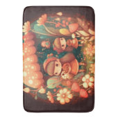 Twee leuke kleine meisjes badmat (Voorkant Verticaal)