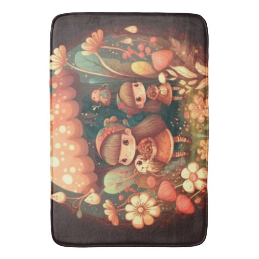 Twee leuke kleine meisjes badmat (Voorkant Verticaal)