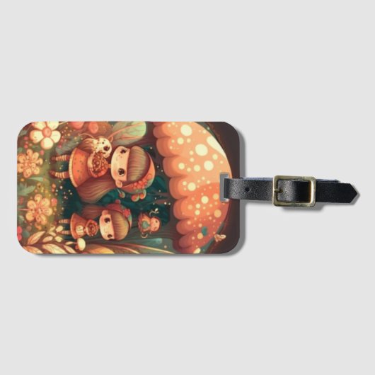 Twee leuke kleine meisjes bagagelabel (Voorkant (horizontaal))