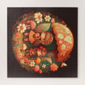 Twee leuke kleine meisjes legpuzzel (Horizontaal)