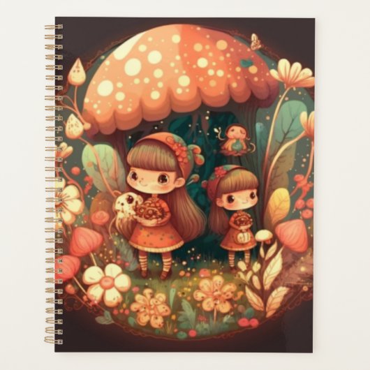 Twee leuke kleine meisjes planner (Voorkant)