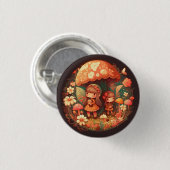 Twee leuke kleine meisjes ronde button 3,2 cm (Voorkant /achterkant)