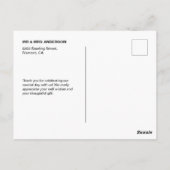 Twee Leuke Pinguïnen | Romantisch Huwelijk danken Briefkaart (Achterkant)