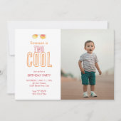 Twee leuke uitnodigingen voor de tweede verjaardag (Voorkant)