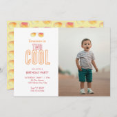 Twee leuke uitnodigingen voor de tweede verjaardag (Voorkant / Achterkant)