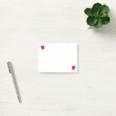 Twee leunende rode harten, post het notities post-it® notes (Kantoor)