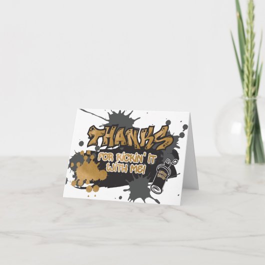 Twee leus om te stoppen Dank je kaarten (Voorkant)