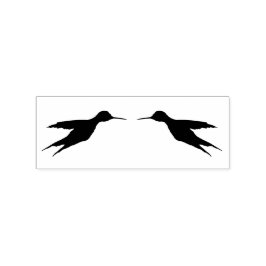 Twee levende vogels in vlucht 1a Rubber Stamp Rubberstempel