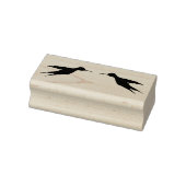 Twee levende vogels in vlucht 1a Rubber Stamp Rubberstempel (Stempel)