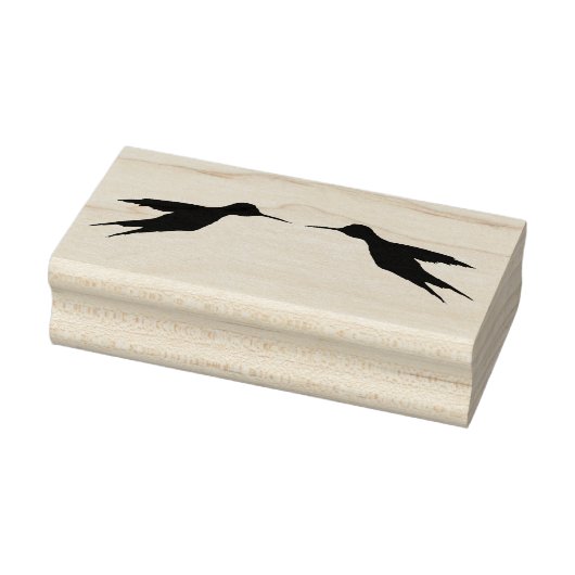 Twee levende vogels in vlucht 1a Rubber Stamp Rubberstempel (Stempel)