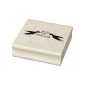 Twee levende vogels in vlucht 1a Rubber Stamp Rubberstempel (Stempel)