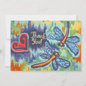 Twee libellen, dank je kaarten (Voorkant)