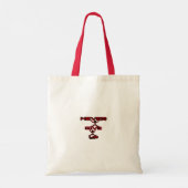 Twee lichamen met brieven tote bag (Achterkant)