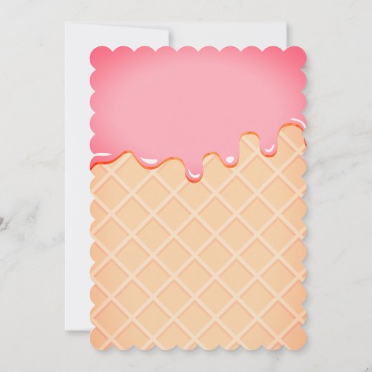 Twee Lief Ijs Zomer Meisje 2e Verjaardagsfeest Kaart (Achterkant)