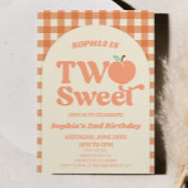 Twee lief perzik Sinaasappel roze 2e verjaardagsfe Kaart