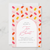 Twee lief Snoep gummy Beer meisjes 2e verjaardag Kaart (Voorkant)