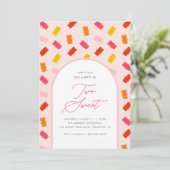 Twee lief Snoep gummy Beer meisjes 2e verjaardag Kaart (Staand voorkant)