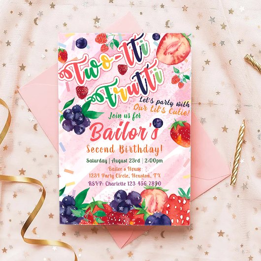 Twee lief | Verjaardag fruitfeest Kaart