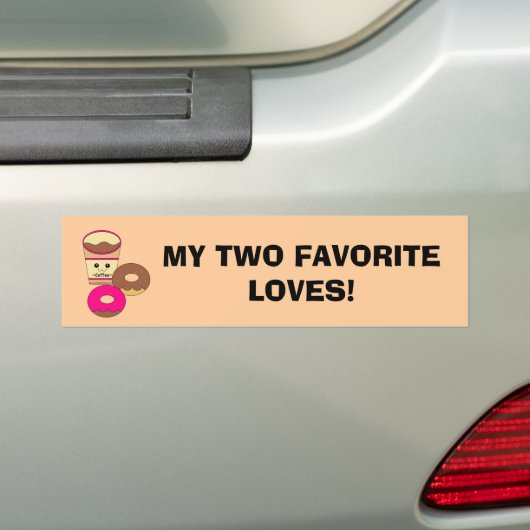 Twee liefdes bumpersticker (Op auto)