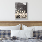 Twee liefdesinkschilderijen canvas afdruk (Insitu (Slaapkamer))
