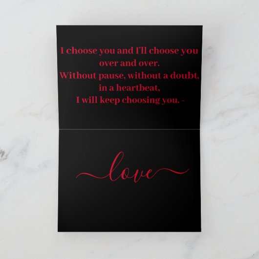 twee liefdesvogels kaart (Binnen)