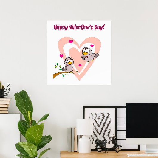 Twee Liefdesvogels Poster