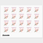 Twee Liefdesvogels Vierkante Sticker (Vel)