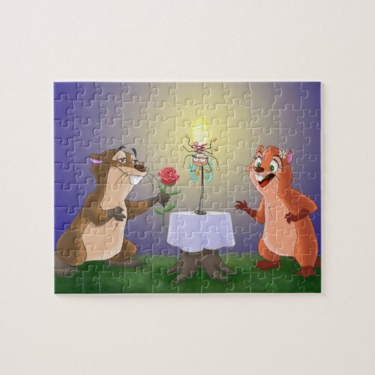 Twee liefhebbers legpuzzel (Horizontaal)