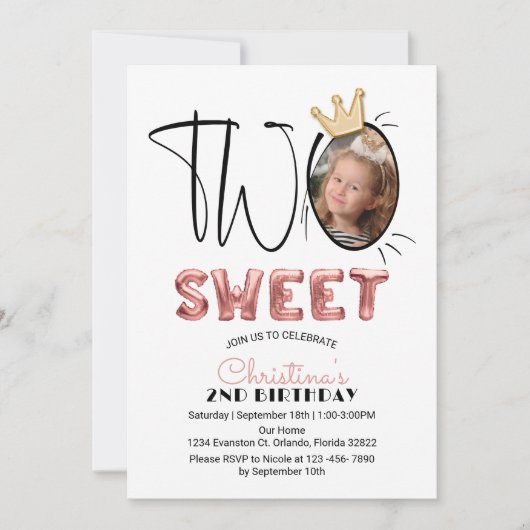 Twee lieve 2e verjaardagsfeest Schattigee ballonne Kaart (Voorkant)