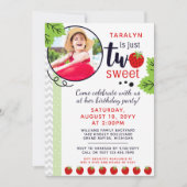 TWEE lieve aardbei Baby 2e tweede verjaardag Kaart (Voorkant)