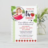 TWEE lieve aardbei Baby 2e tweede verjaardag Kaart (Staand voorkant)