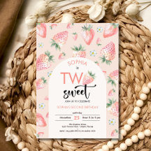 Twee lieve aardbeien kinderen verjaardag