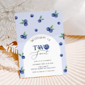 Twee lieve bosbessenjongen 2e verjaardag kaart