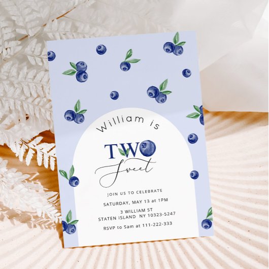 Twee lieve bosbessenjongen 2e verjaardag kaart