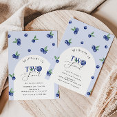 Twee lieve bosbessenjongen 2e verjaardag kaart