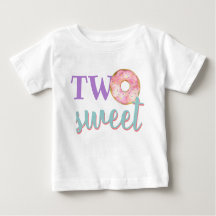 Twee lieve donut meisje tweede verjaardag outfit