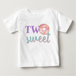 Twee lieve donut meisje tweede verjaardag outfit