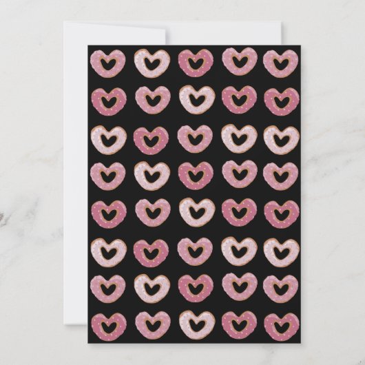 Twee lieve donut meisjes tweede verjaardag kaart (Achterkant)