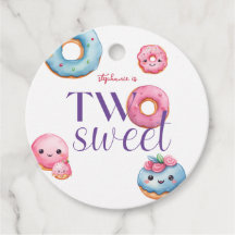 Twee lieve donut verjaardagsfeest