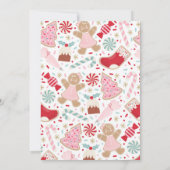 Twee lieve kerstkoekje 2e verjaardagsfeest kaart (Achterkant)