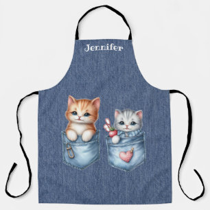 Twee lieve Kittens Cat All-over print Schort